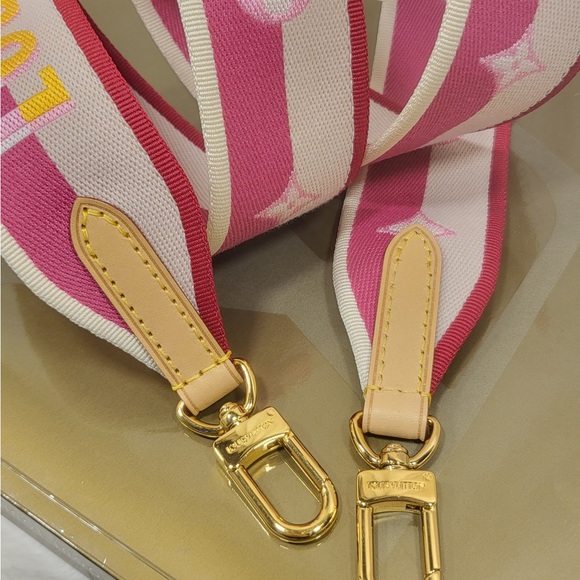 Authentic Louis Vuitton speedy 20 bandouliere STRAP ONLY Pink fuscia - Picture 8 of 13